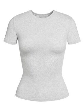 SKIMS Cotton Jersey T-Shirt - Light Heather Grey S